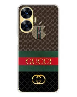 Чехол для Realme C56 с картинкой «Gucci — брендированный десерт»