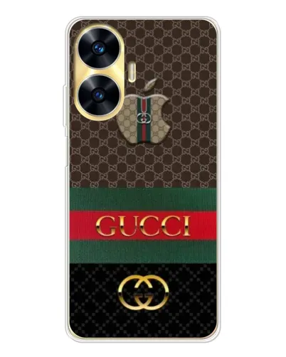 Чехол для Realme C56 с картинкой «Gucci — брендированный десерт»