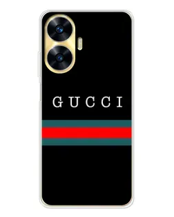 Чехол для Realme C56 с картинкой «Gucci — красный пояс»
