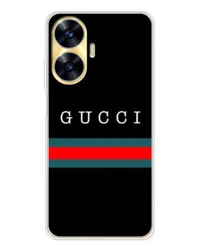 Чехол для Realme C56 с картинкой «Gucci — красный пояс»