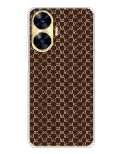 Чехол для Realme C56 с картинкой «Gucci — шоколадная сетка»