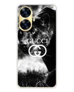 Чехол для Realme C56 с картинкой «Gucci — дикая природа»