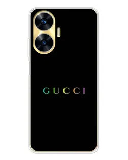 Чехол для Realme C56 с картинкой «Gucci — неоновый минимализм»