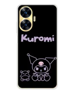 Чохол для Realme C56 з картинкою «Kuromi — чорний мінімалізм» Чохол для Realme C56 з картинкою «Kuromi — чорний мінімалізм»