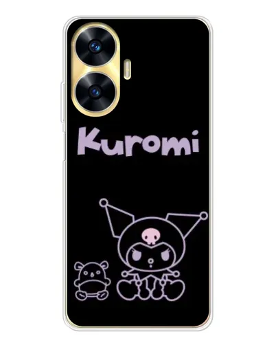 Чохол для Realme C56 з картинкою «Kuromi — чорний мінімалізм» Чохол для Realme C56 з картинкою «Kuromi — чорний мінімалізм»