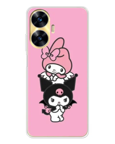 Чохол для Realme C56 з картинкою «My Melody та Kuromi» Чохол для Realme C56 з картинкою «My Melody та Kuromi»