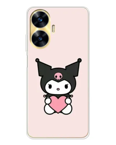 Чохол для Realme C56 з картинкою «Kuromi та серце» Чохол для Realme C56 з картинкою «Kuromi та серце»