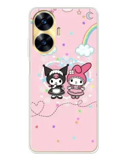 Чохол для Realme C56 з картинкою «My Melody та Kuromi» Чохол для Realme C56 з картинкою «My Melody та Kuromi»