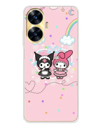 Чохол для Realme C56 з картинкою «My Melody та Kuromi» Чохол для Realme C56 з картинкою «My Melody та Kuromi»
