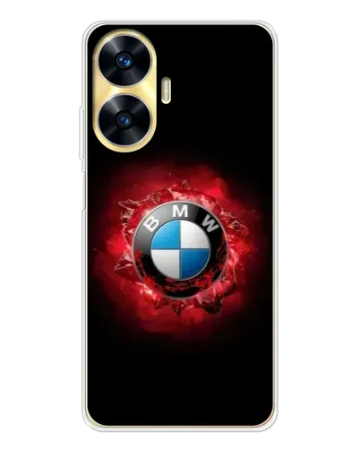 Чехол для Realme C56 с картинкой «Логотип BMW — вспышка» Чехол для Realme C56 с картинкой «Логотип BMW — вспышка»