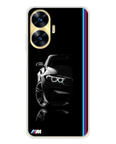 Чехол для Realme C56 с картинкой «Силуэт BMW в темноте» Чехол для Realme C56 с картинкой «Силуэт BMW в темноте»