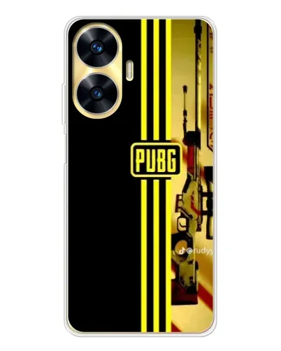 Чехол для Realme C56 с картинкой «PUBG — камуфляжный шлем»