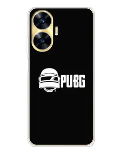 Чехол для Realme C56 с картинкой «PUBG — классический лого»