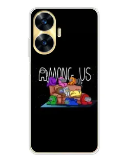 Чехол для Realme C56 с картинкой «Логотип Among Us» Чехол для Realme C56 с картинкой «Логотип Among Us»