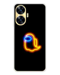 Чехол для Realme C56 с картинкой «Among Us неоновое сияние» Чехол для Realme C56 с картинкой «Among Us неоновое сияние»