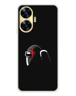 Чехол для Realme C56 с картинкой «Among Us шлем» Чехол для Realme C56 с картинкой «Among Us шлем»