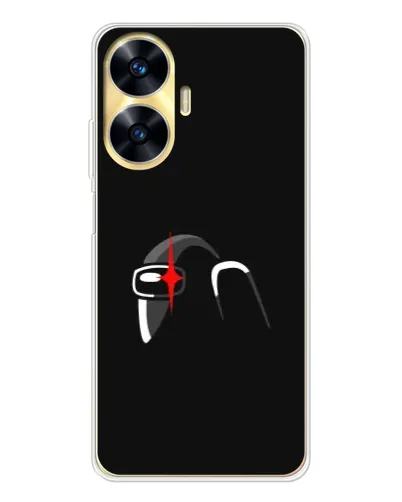 Чехол для Realme C56 с картинкой «Among Us шлем»