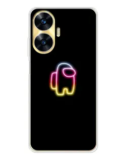Чехол для Realme C56 с картинкой «Among Us градиент»