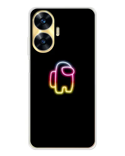 Чехол для Realme C56 с картинкой «Among Us градиент»