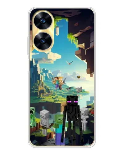Чехол для Realme C56 с картинкой «Эндермен в лесу» Чехол для Realme C56 с картинкой «Эндермен в лесу»