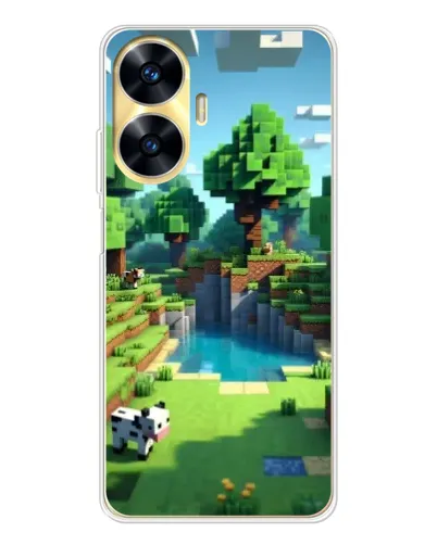 Чехол для Realme C56 с картинкой «Minecraft летний день» Чехол для Realme C56 с картинкой «Minecraft летний день»