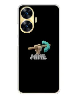 Чехол для Realme C56 с картинкой «Алмазная кирка»