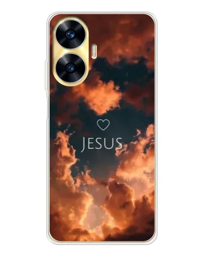 Чехол для Realme C56 с картинкой «Сияние Имени Jesus»
