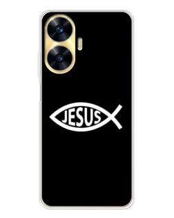 Чехол для Realme C56 с картинкой «Классический Jesus»