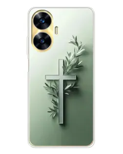 Чехол для Realme C56 с картинкой «Оливковая ветвь»