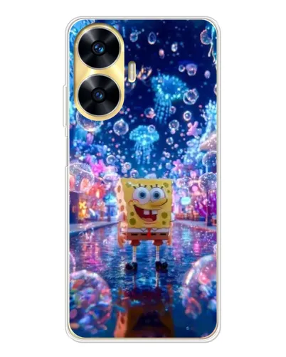 Чехол для Realme C56 с картинкой «Неоновый океан»