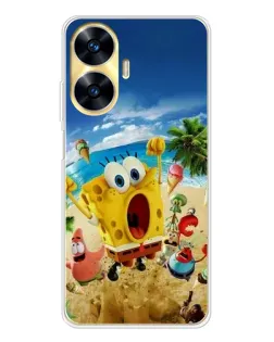Чехол для Realme C56 с картинкой «Развлечения на пляже»