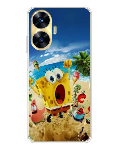 Чехол для Realme C56 с картинкой «Развлечения на пляже»