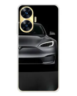 Чехол для Realme C56 с картинкой «Tesla Model S Look» Чехол для Realme C56 с картинкой «Tesla Model S Look»