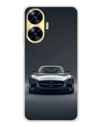 Чехол для Realme C56 с картинкой «Mercedes на черном» Чехол для Realme C56 с картинкой «Mercedes на черном»