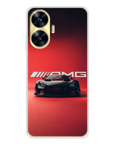 Чехол для Realme C56 с картинкой «Mercedes AMG — красная линия» Чехол для Realme C56 с картинкой «Mercedes AMG — красная линия»