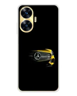 Чехол для Realme C56 с картинкой «Mercedes — ретро стиль»