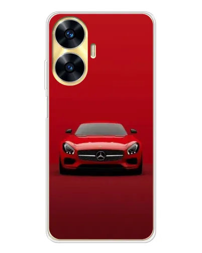Чехол для Realme C56 с картинкой «Красный Mercedes AMG» Чехол для Realme C56 с картинкой «Красный Mercedes AMG»