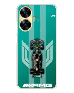 Чехол для Realme C56 с картинкой «Mercedes AMG Petronas»
