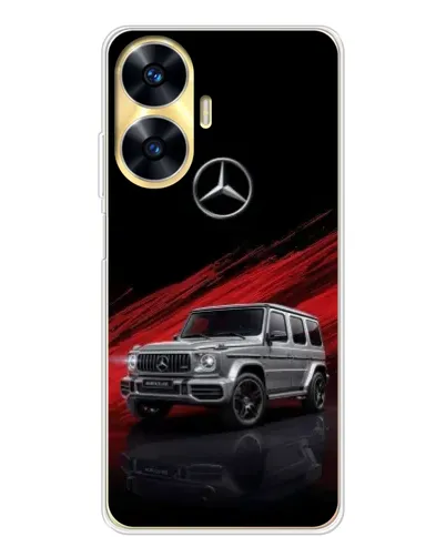 Чехол для Realme C56 с картинкой «Mercedes G-Class красный» Чехол для Realme C56 с картинкой «Mercedes G-Class красный»