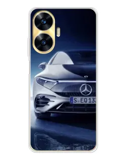 Чехол для Realme C56 с картинкой «Mercedes EQ — будущее»