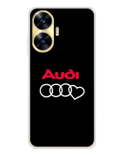 Чехол для Realme C56 с картинкой «Логотип Audi Heart» Чехол для Realme C56 с картинкой «Логотип Audi Heart»