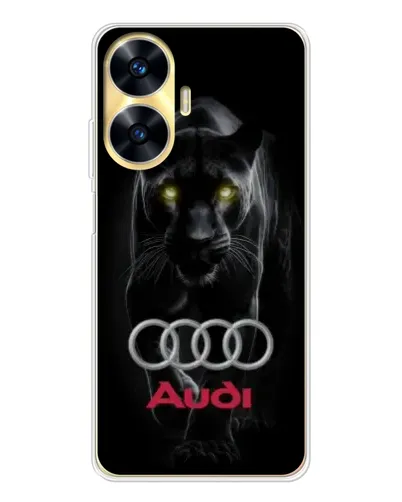 Чехол для Realme C56 с картинкой «Пантера и Audi» Чехол для Realme C56 с картинкой «Пантера и Audi»