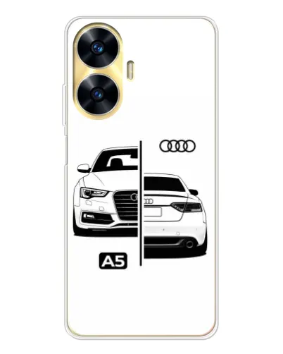 Чехол для Realme C56 с картинкой «Audi — контрастный дизайн» Чехол для Realme C56 с картинкой «Audi — контрастный дизайн»
