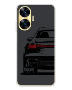 Чехол для Realme C56 с картинкой «Задняя часть Audi — арт»
