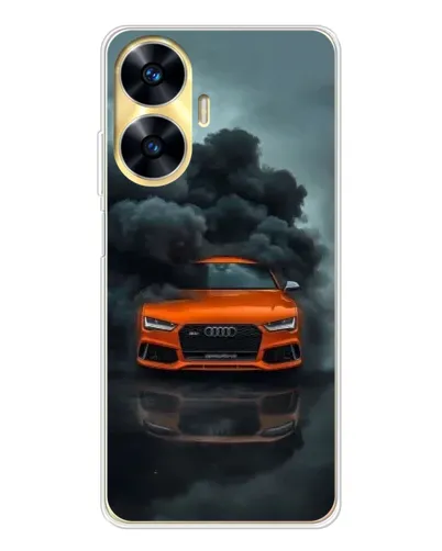 Чехол для Realme C56 с картинкой «Audi в облаках дыма» Чехол для Realme C56 с картинкой «Audi в облаках дыма»