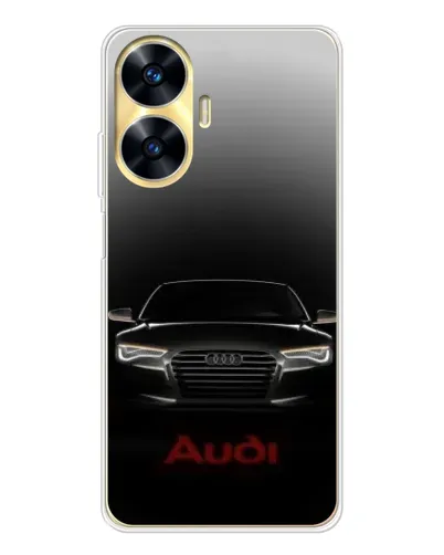 Чехол для Realme C56 с картинкой «Audi — градиентный контур» Чехол для Realme C56 с картинкой «Audi — градиентный контур»
