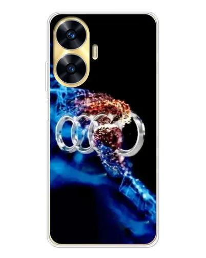 Чехол для Realme C56 с картинкой «Энергия лого Audi» Чехол для Realme C56 с картинкой «Энергия лого Audi»