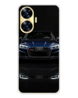 Чехол для Realme C56 с картинкой «Audi — ночное отражение»