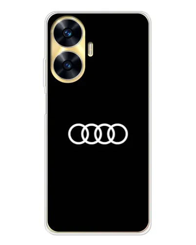 Чехол для Realme C56 с картинкой «Audi White Logo» Чехол для Realme C56 с картинкой «Audi White Logo»