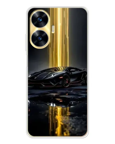Чехол для Realme C56 с картинкой «Ночной Lamborghini драйв» Чехол для Realme C56 с картинкой «Ночной Lamborghini драйв»